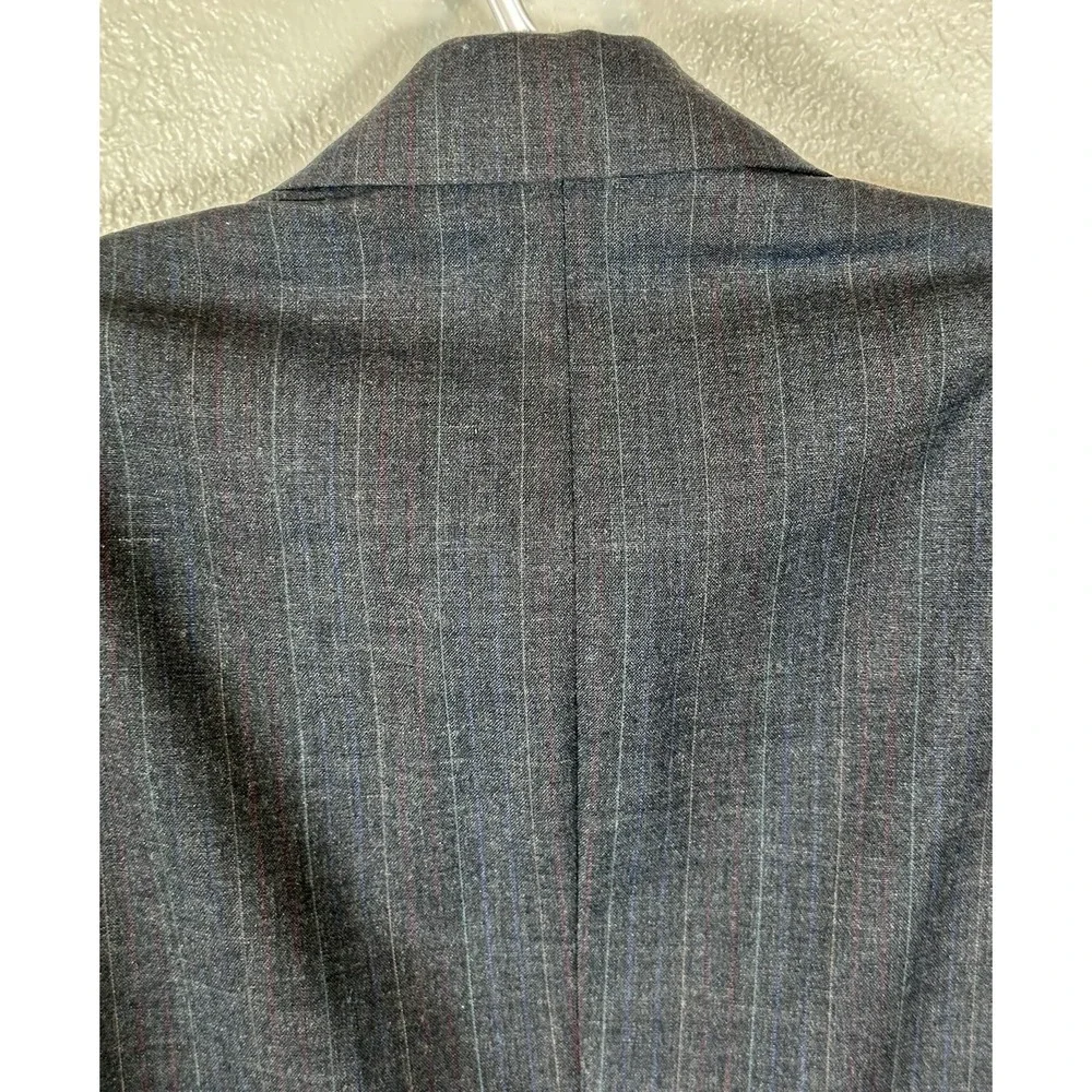 VINTAGE John Weitz Men's Blazer Jacket 38XL 100% Wool NWT Dark Charcoal US Made
